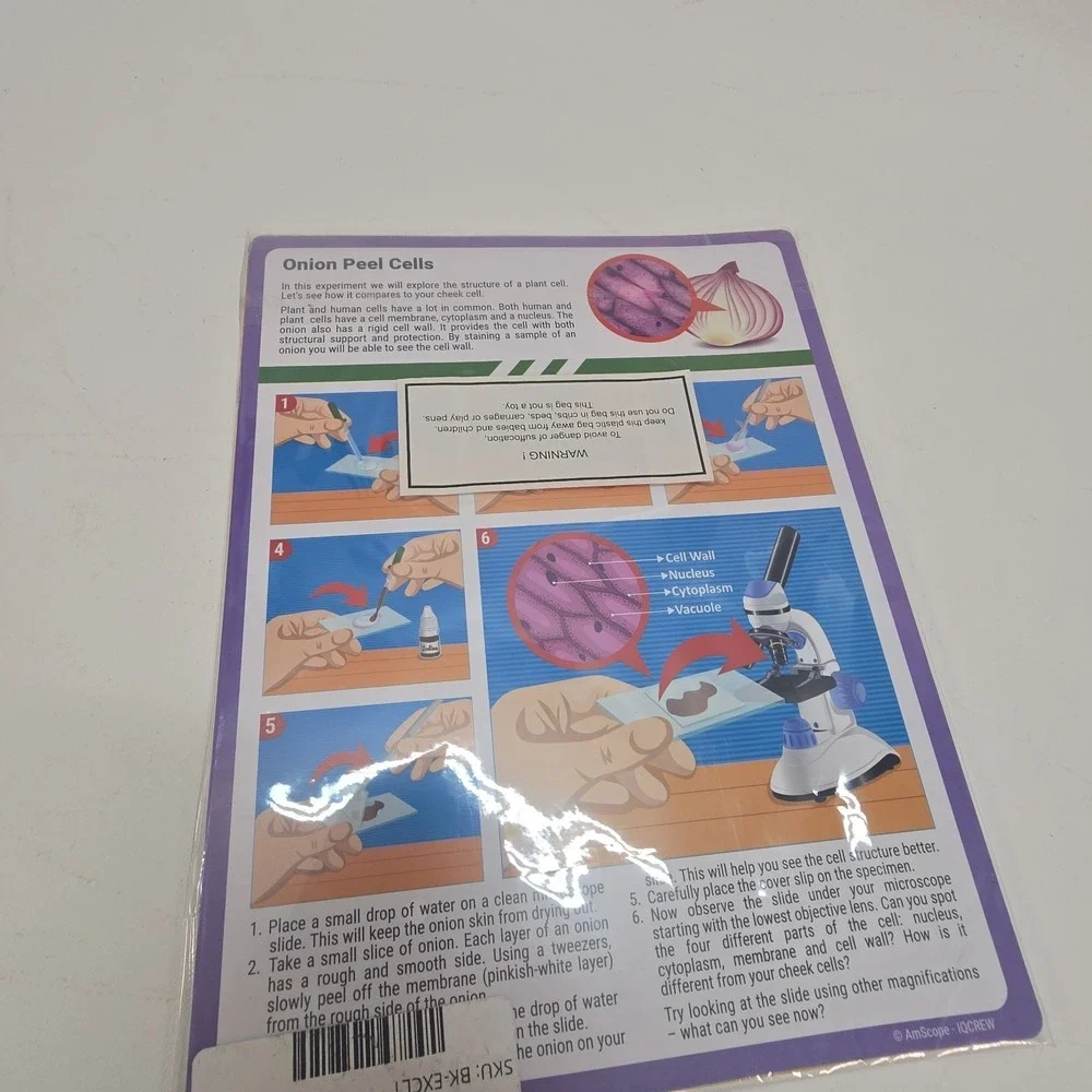 IQCrew - Microscope Experiment & Activity Cards for Kids & Students - Microsc...